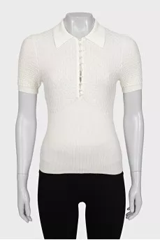 White slim-fit t-shirt