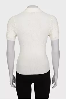 White slim-fit t-shirt