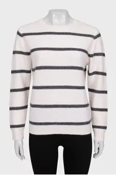 Striped cashmere sweater