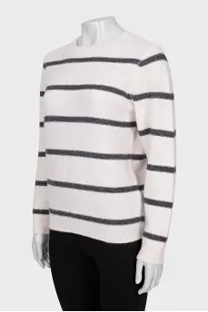 Striped cashmere sweater