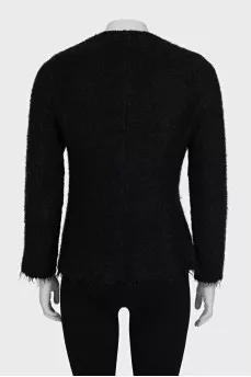 Cardigan with buttons and decor