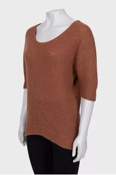 Brown knitted T-shirt
