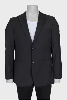 Men's black wool jacket