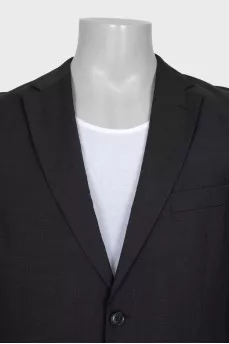 Men's black wool jacket