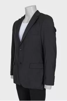 Men's black wool jacket
