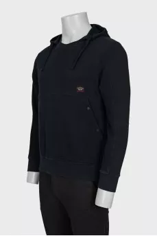 Men's hoodie with a patch