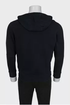 Men's hoodie with a patch