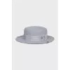 Felt hat with chain