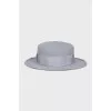 Felt hat with chain