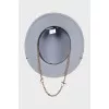 Felt hat with chain