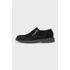 Men's black suede shoes
