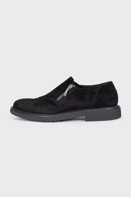 Men's black suede shoes