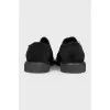 Men's black suede shoes