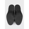 Men's black suede shoes
