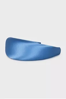 Текстильний голубой обруч