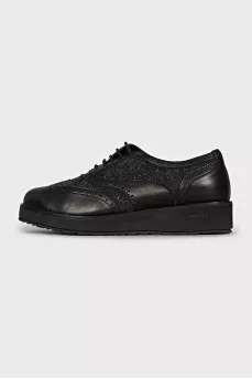 Brown leather brogues