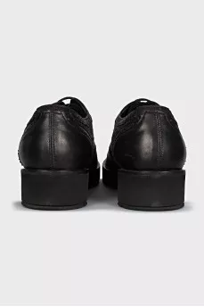 Brown leather brogues