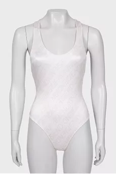 Swimsuit with a signature monogram