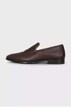 Men's smooth leather loafers