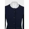 Wool cardigan with buttons
