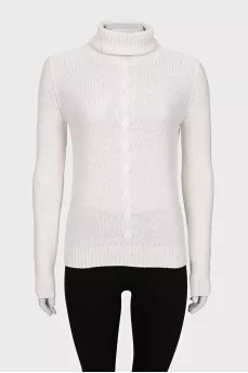 Cashmere and silk sweater with sequins