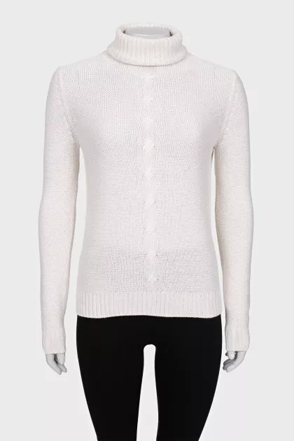 Cashmere and silk sweater with sequins
