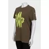Green T-shirt with embroidery
