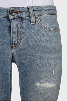 Ripped skinny fit jeans