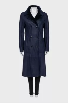 Reversible lambskin coat