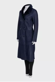 Reversible lambskin coat