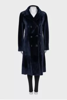 Reversible lambskin coat