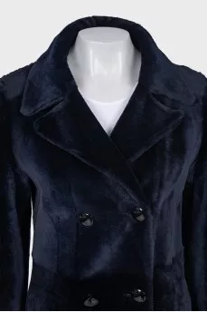Reversible lambskin coat