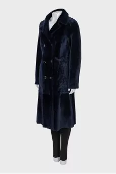 Reversible lambskin coat