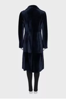 Reversible lambskin coat