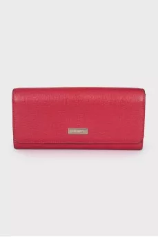 Red leather wallet