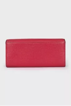 Red leather wallet