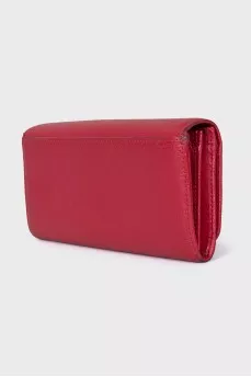 Red leather wallet
