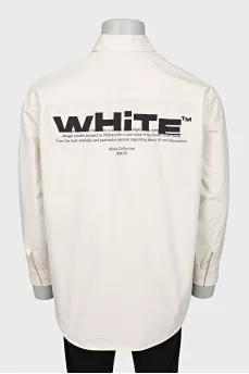 Men's shirt with a print on the back