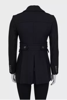Blue cropped coat