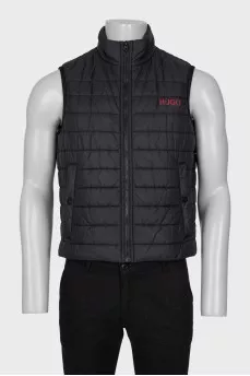 Men's vest with a zipper