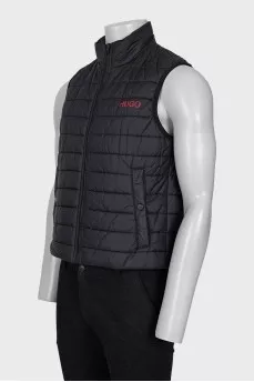 Men's vest with a zipper