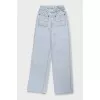 Wide-leg jeans with patch pockets