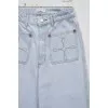 Wide-leg jeans with patch pockets