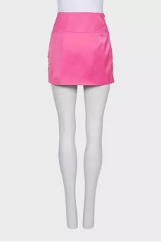Mini skirt decorated with crystals