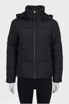 Jacket with a hood and zipper