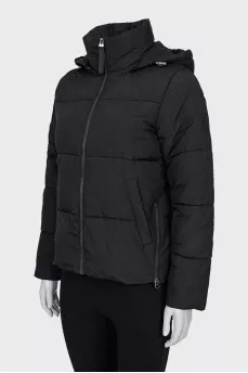 Jacket with a hood and zipper