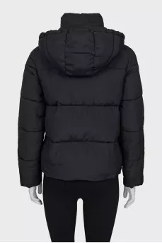 Jacket with a hood and zipper