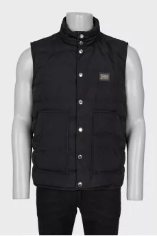 Men's vest with buttons