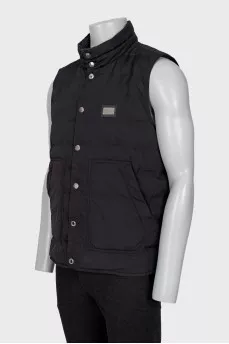 Men's vest with buttons