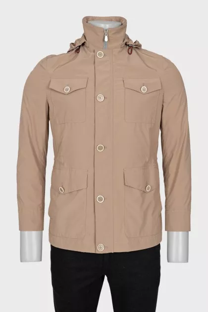 Men's windbreaker with tag